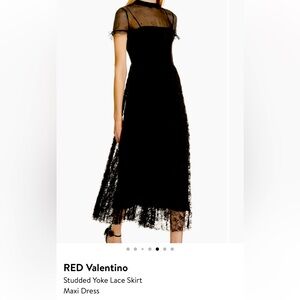 Valentino Black Lace Maxi Dress
